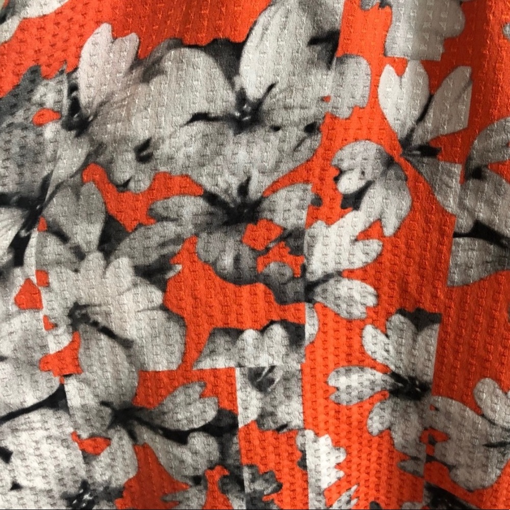 Anthropologie Maeve Orange Floral Spectrum Dress Size 4 - Picture 7 of 8